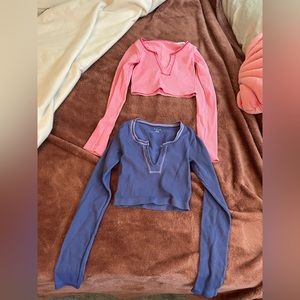 urban outfitters long sleeve out from under go for gold top